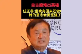华为任正非：女儿回国后继续担任华为CFO，我亏欠孩子们太多了图片