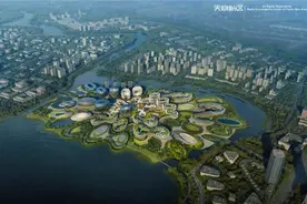 请欣赏！天府新区独角兽岛雏形显现图片