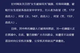 四川一中学女生遭多人轮番殴打，警方：三名打人者已被抓获图片