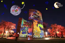 【大美广东】佛山禅城：夜幕为纸，月亮上绘出中秋诗意图片