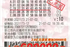 换零钱机选快乐8 泉州彩民喜获选九60万图片