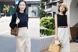 80女人夏天这样穿，简约轻熟风既显年轻，又精致有女人味图片
