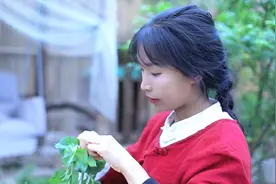 李子柒“花式”吃豌豆，从叶芽到豆子，一共10种做法，网友：馋了图片