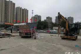 二环路昌泰加油站拆除助力省会高质量发展 腾出空地将建北二环与307副线高架连接线图片