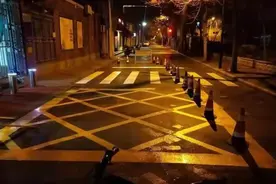 公安交管部门3个月完善91所学校周边道路交通标志标线图片