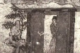 宋代墓室中神秘的“妇人启门”是怎么一回事？它有着怎样的寓意？图片