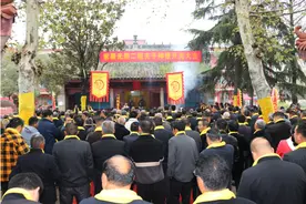 河南邓州程氏祠堂举行二程祖像开光暨清明祭祖大典图片