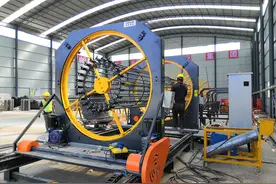 中济鲁源数控钢筋加工设备进驻安徽路桥集团项目工程建设图片