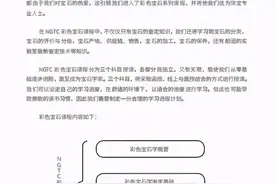 号外！新版NGTC国检珠宝培训中心彩色宝石课程教材即将使用图片