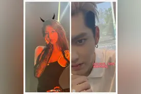 都美竹辟谣同时约会吴亦凡石恩隆，聊天记录信息量大，网友有同感图片
