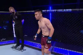 阿拉腾黑力奋战三回合，遗憾遭遇UFC首败图片