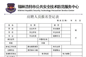 锡林浩特市公共安全技术防范服务中心面向社会公开招聘合同制员工图片