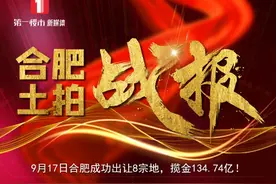 合肥卖地合肥卖地134亿！7宗地未达最高限价！置地1.4万/㎡进包河图片