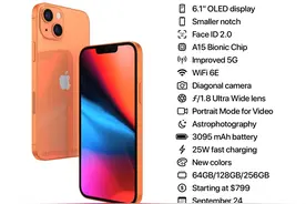 外媒公布iPhone 13配置表：支持120Hz高刷，最高25W快充图片