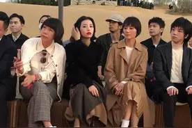 袁泉看秀被拍，气质是比普通人好，但不修图脸发黄太瘦难掩沧桑图片