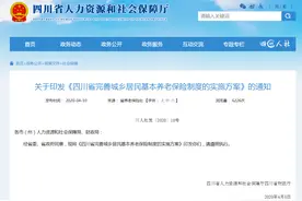 关注！四川城乡居民养老保险最高缴费档次由3000元调至4000元图片