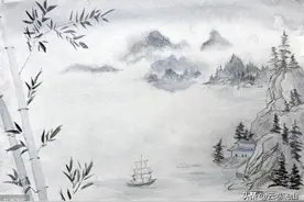 云卷飞山邀对，上联：学海无涯，自有云帆万里；下联？图片