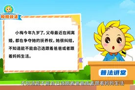 【普法漫讲】父母离婚，孩子有权选择跟谁吗？图片