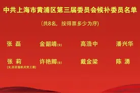 中共上海市黄浦区第三届委员会候补委员名单图片