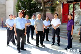 蒋晓强在甘谷调研《天水市古树名木保护条例》实施情况和代表工作图片