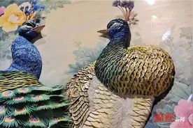 面塑天花板！“80后”面塑大师用20斤面粉做成孔雀图片