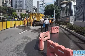 贵阳紫林庵路面凹陷原因查明，道路预计下午恢复通行图片