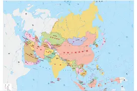 七大洲高清地图（按面积排列）图片