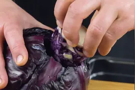 创意美食：30分钟制作史上最好吃的汉堡，最诱人的紫甘蓝汉堡图片