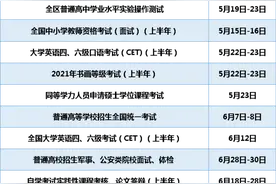 官方发布！2021年宁夏教育考试时间表出炉！图片