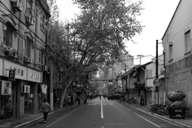 上海老卢湾区顺昌路剪影图片