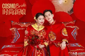 恭喜！马可官宣当爸，和王丹妮中式婚纱照曝光，引发网友热议图片