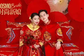 恭喜！马可官宣当爸，和王丹妮中式婚纱照曝光，引发网友热议图片