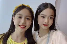 钟丽缇携俩囡囡拍时尚大片，张思捷颜值逆袭，三姊妹中考拉最美图片