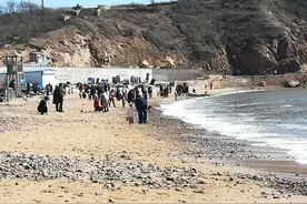 葫芦岛望海寺眼望大海，看见大海心情好舒坦！图片