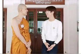 泰国男星出家当和尚，剃度光头照曝光，曾参加《偶像练习生》图片