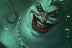 画师笔下的迪士尼反派才叫真反派，乌苏拉丑陋无比，巫婆阴森至极图片