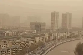 一觉醒来窗外全黄！西宁下土了...图片