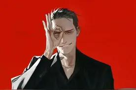绅士的帅大叔插画图片