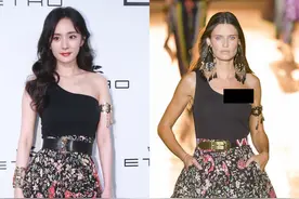 礼服系列闹乌龙？杨幂亮相晚宴又瘦又美，穿115mm刀锋跟秀腿抢镜图片