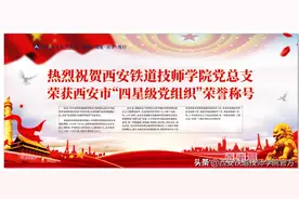 西安铁道技师学院党总支荣获西安市“四星级党组织”荣誉称号图片