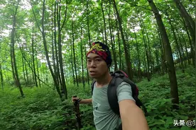四川彭州石笋山徒步登山，探寻100米高的石笋，深山里差点迷路图片