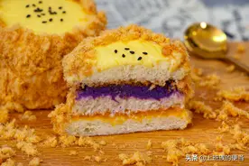 小朋友都爱惨了它！在家自制简易蛋糕，香软美味成本低图片