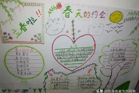 多种多样的手抄报、诗配画图片
