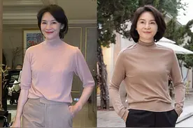精致的50、60岁女人，秋冬一定要有“羊绒衫”，浓浓女人味真气质图片