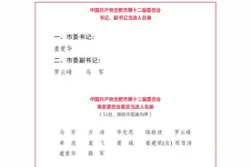 合肥市选出新一届市委、市纪委领导班子图片