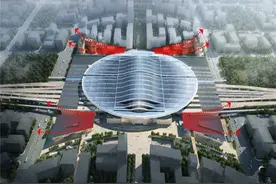 我国在建的亚洲最大高铁站，规模13台23线，预计2020年底建成投用图片