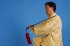 陈正雷老师陈氏太极单剑(图文)教程：第三十九式 右托千斤图片