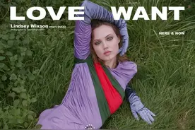 美国超模林赛·威克森，《Love Want》杂志古驰宣传摄影图片