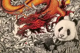 老外用一支0.03mm针管笔画出全中国地图，吸粉100万！网友：牛掰图片