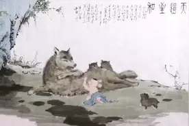 原来“鞋”的古音是hai，真相并不是要“舍得孩子去套狼”。图片